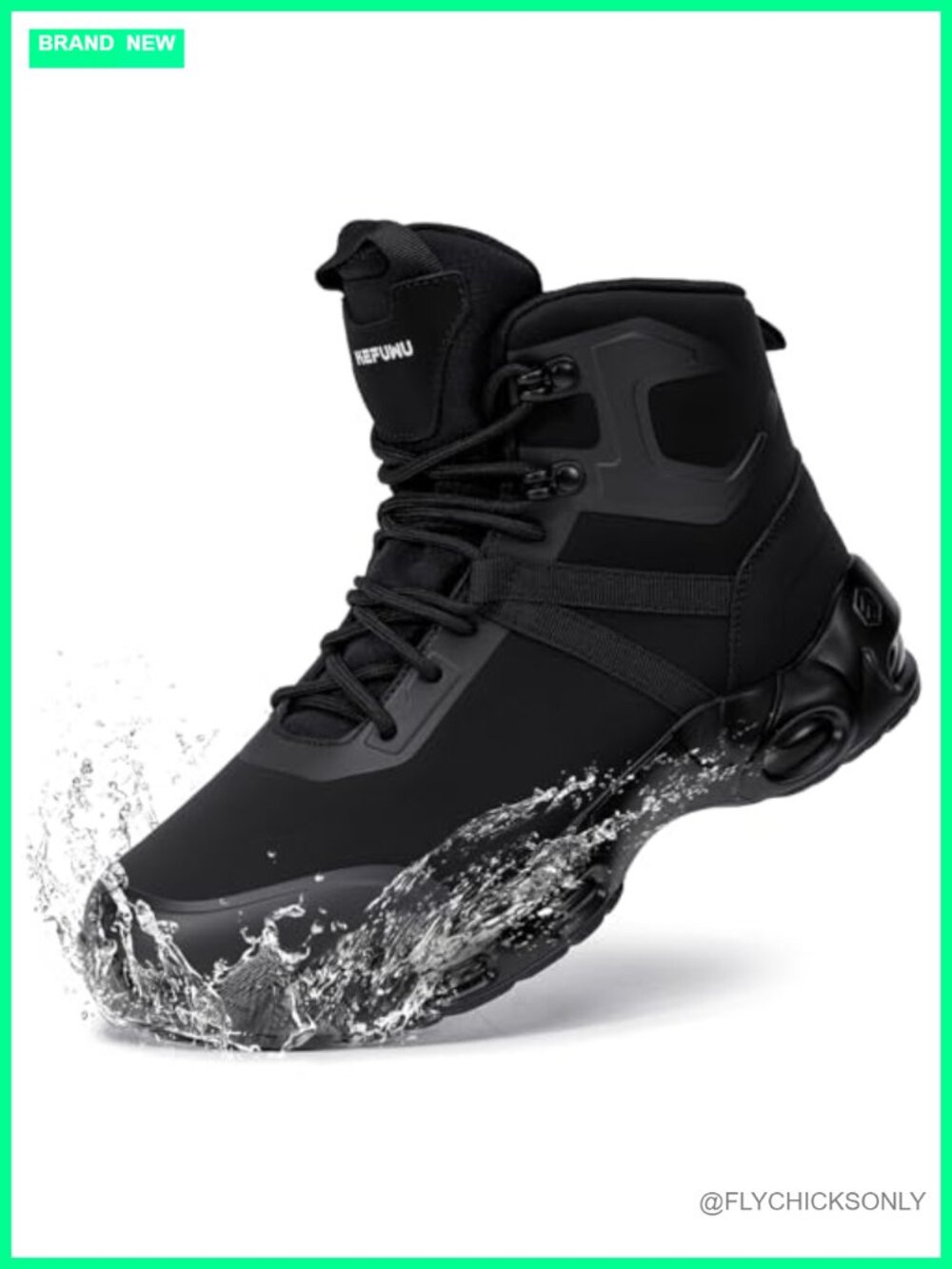 Waterproof Military Tactical Combat Boots Wide 6 Inch